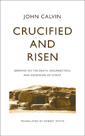 Close up view of Crucified and Risen by John Calvin