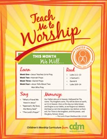 Teach Me to Worship – Prayer PDF Download