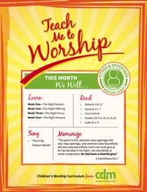 Teach Me to Worship – Tithes and Offerings PDF Download